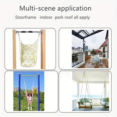 2pcs Outdoor Hanging Straps Tree Swing Kit Hammocks Stands & Accessories