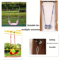 2pcs Outdoor Hanging Straps Tree Swing Kit Hammocks Stands & Accessories