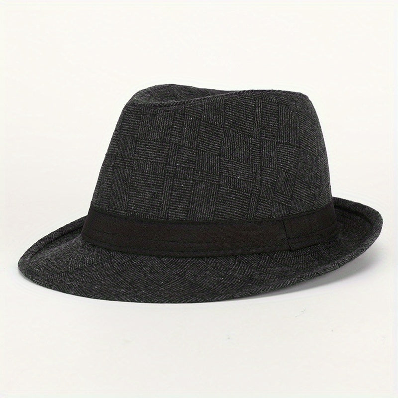 Classic Plaid Vintage Top Hat Sun Hat for Men Women