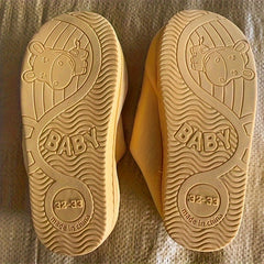 Dino Fleece House Shoes for Boys, Indoor Winter Walking Shoes