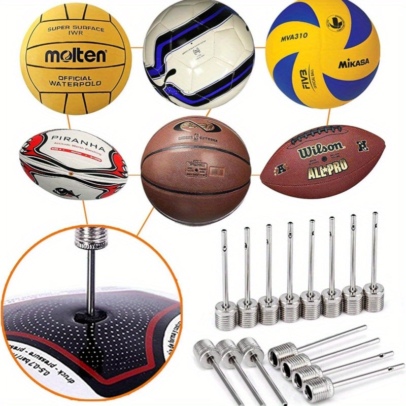 50pcs Ball Pump Needles Stainless Steel Air Pump Needles for Sports Balls