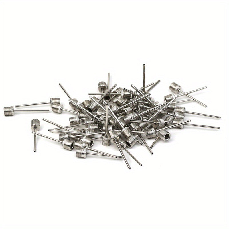 50pcs Ball Pump Needles Stainless Steel Air Pump Needles for Sports Balls