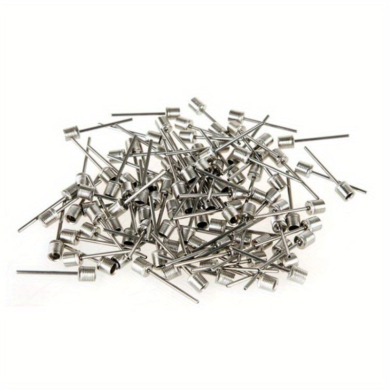 50pcs Ball Pump Needles Stainless Steel Air Pump Needles for Sports Balls