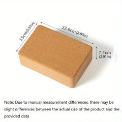 Non-slip Cork Yoga Brick for Fitness Press Training