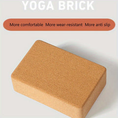 Non-slip Cork Yoga Brick for Fitness Press Training