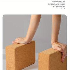 Non-slip Cork Yoga Brick for Fitness Press Training