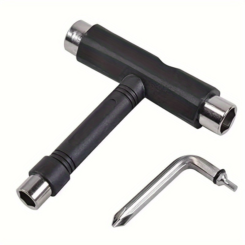 Portable Skate Tool T Wrench Cross Head Screwdriver Roller Skate Repair