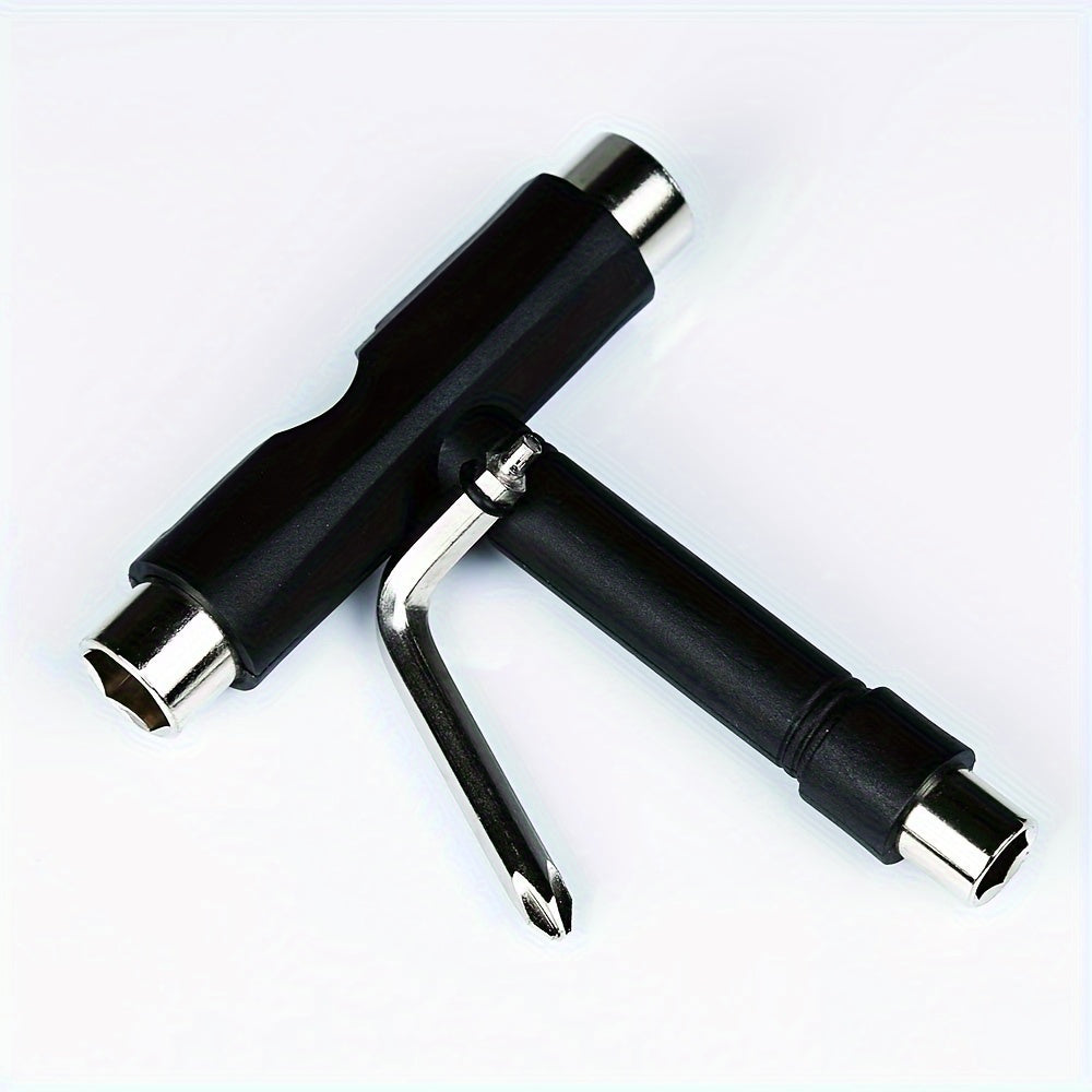 Portable Skate Tool T Wrench Cross Head Screwdriver Roller Skate Repair