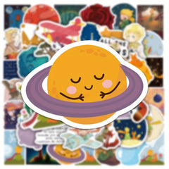 50pcs Prince Rose Sticker Fairy Tale H Cartoon Waterproof Anime Guka Sti
