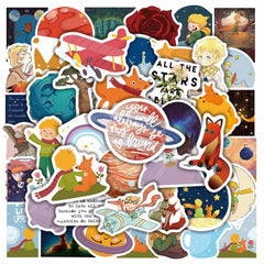 50pcs Prince Rose Sticker Fairy Tale H Cartoon Waterproof Anime Guka Sti