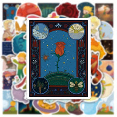 50pcs Prince Rose Sticker Fairy Tale H Cartoon Waterproof Anime Guka Sti