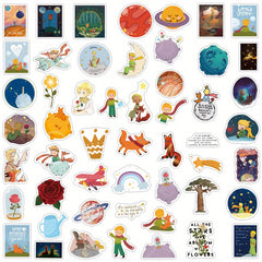50pcs Prince Rose Sticker Fairy Tale H Cartoon Waterproof Anime Guka Sti