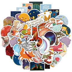 50pcs Prince Rose Sticker Fairy Tale H Cartoon Waterproof Anime Guka Sti