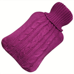 Soft Knitted Hot Water Bottle Cover Removable & Washable Comfortable Hot Bag