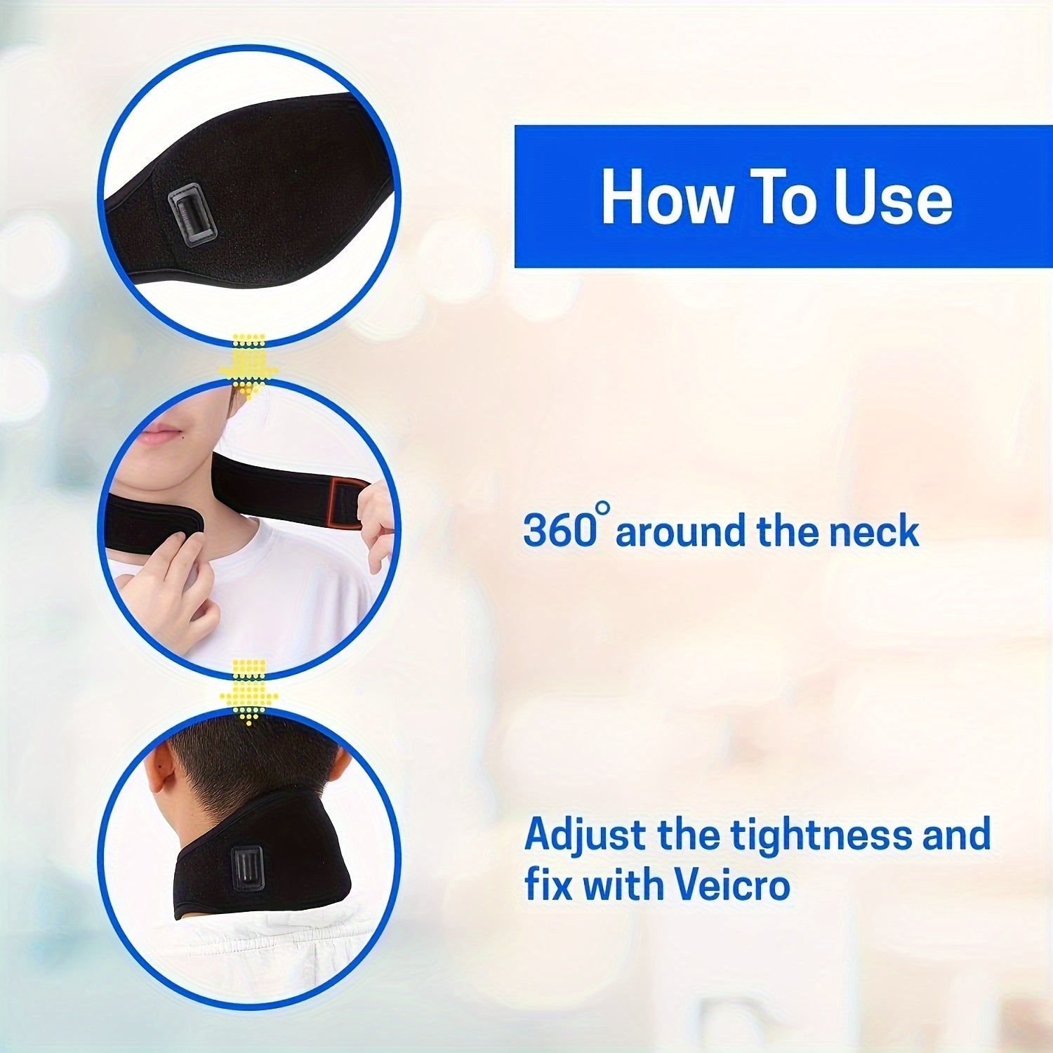 USB Heated Neck Wrap for Neck Massage