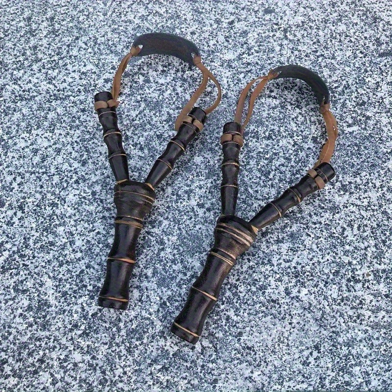 Bamboo Wooden Slingshot Toy for Outdoor Fun