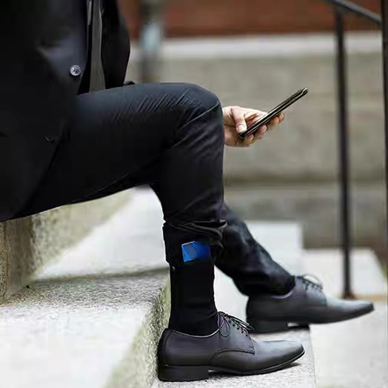 Security Socks With Zipper Pocket Sport Crew Socks
