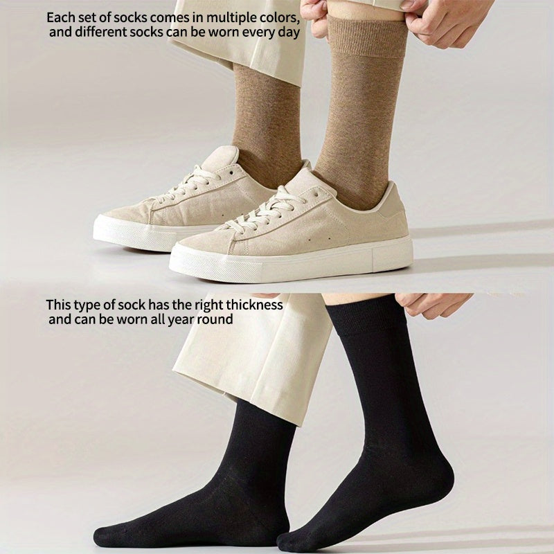 6 Pairs Men's Sweat Absorbing Anti Slip Sports Socks