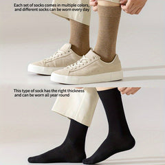 6 Pairs Men's Sweat Absorbing Anti Slip Sports Socks