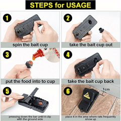6pcs High Sensitivity Mouse Trap Clips, Fully Automatic, No Mouse Harassment