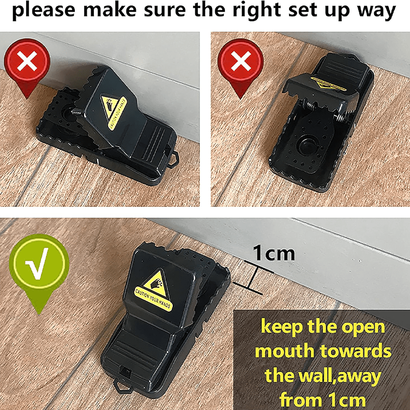 6pcs High Sensitivity Mouse Trap Clips, Fully Automatic, No Mouse Harassment
