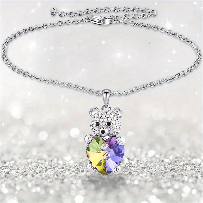 Colorful Little Bear Pendant Bracelet - Party Jewelry Christmas Gift