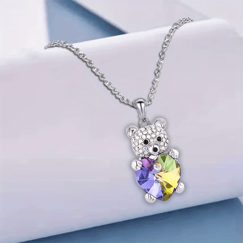 Colorful Little Bear Pendant Bracelet - Party Jewelry Christmas Gift