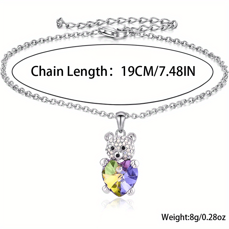 Colorful Little Bear Pendant Bracelet - Party Jewelry Christmas Gift