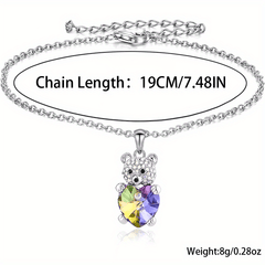 Colorful Little Bear Pendant Bracelet - Party Jewelry Christmas Gift