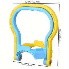 Portable Double Rings Water Bucket with Handle, Labor-saving