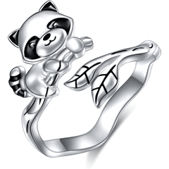 Creative Raccoon Animal Ring Party Jewelry Gift