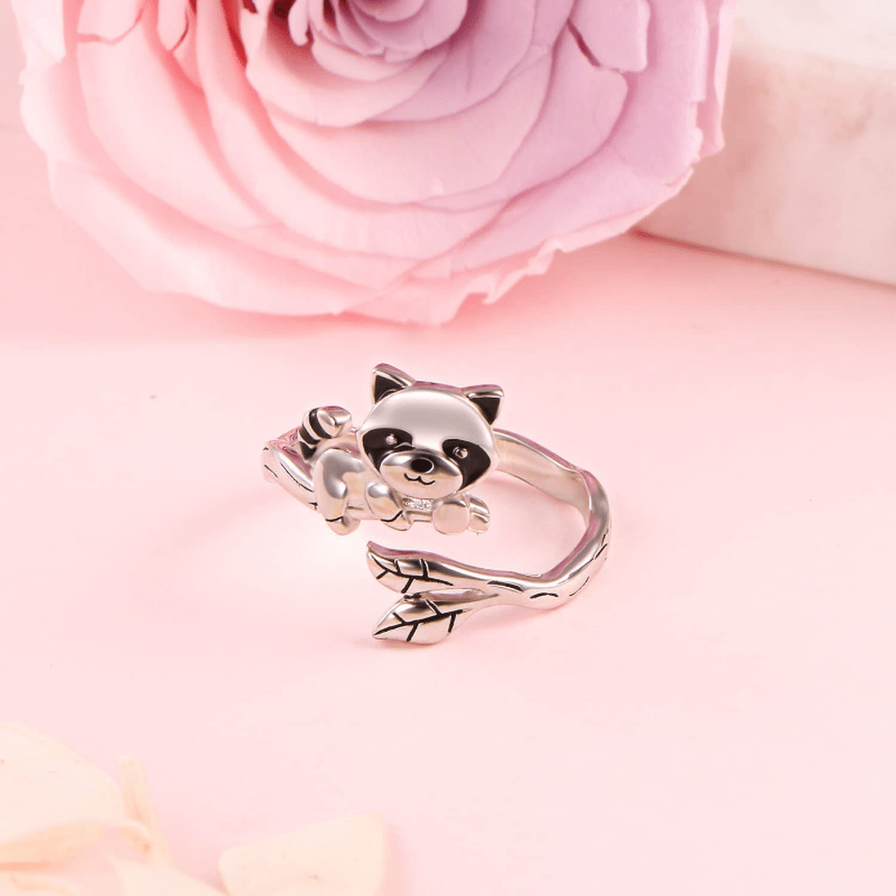 Creative Raccoon Animal Ring Party Jewelry Gift