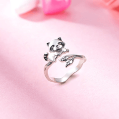 Creative Raccoon Animal Ring Party Jewelry Gift