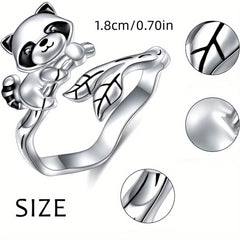 Creative Raccoon Animal Ring Party Jewelry Gift