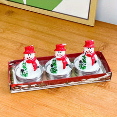 9pcs Christmas Candle Set Santa Claus Snowman Romantic Decoration