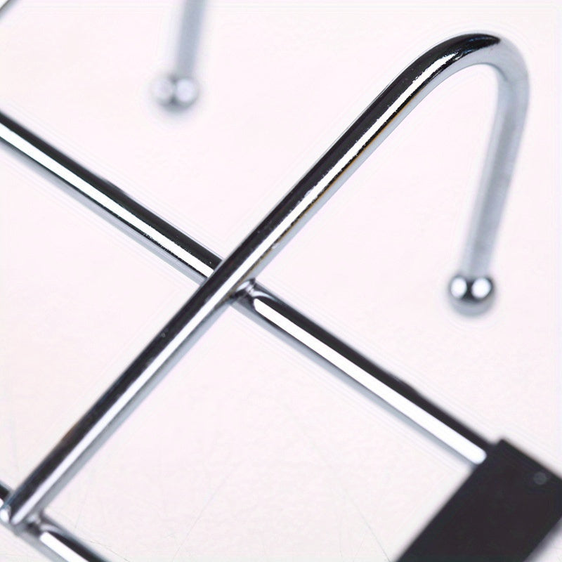10pcs Stainless Steel Five Hook Door Clothes Hanger