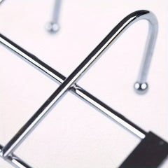 10pcs Stainless Steel Five Hook Door Clothes Hanger