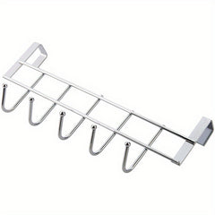 10pcs Stainless Steel Five Hook Door Clothes Hanger