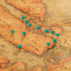 500 Map Pins Small Size Green 1/8 Inch