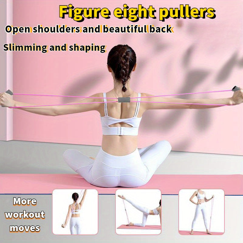 5pcs Yoga Equipment Set with Ring, Rope, Pedal Puller, Leg Clip, Tension Band
