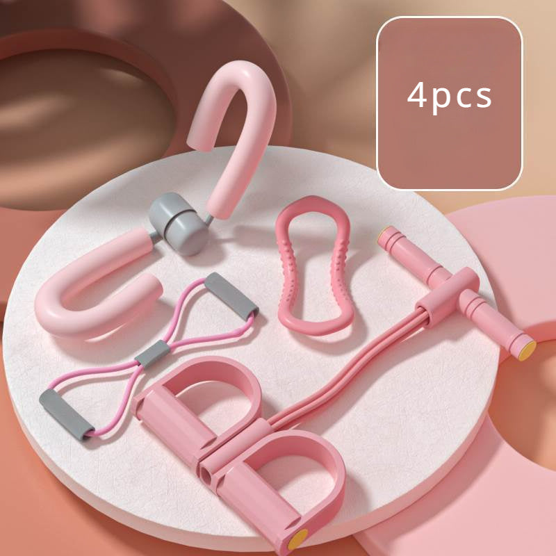 5pcs Yoga Equipment Set with Ring, Rope, Pedal Puller, Leg Clip, Tension Band