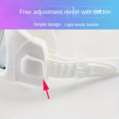 Large Frame Swimming Goggles Silvery plated Anti fog Swimming Goggles