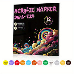 Waterproof Double-Headed Marker Set 12-24-36
