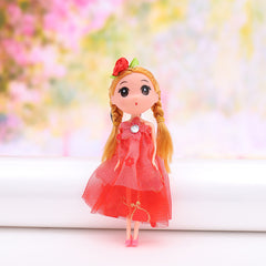 2pcs Cartoon Doll Keychain Keyring Bag Pendant Ornament Gift