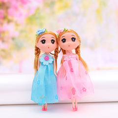 2pcs Cartoon Doll Keychain Keyring Bag Pendant Ornament Gift
