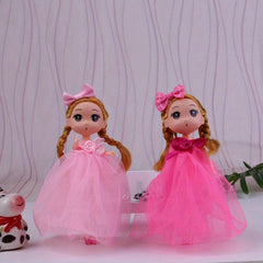 2pcs Cartoon Doll Pendant Keychain Bag Ornament Gift