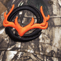 Elk Embroidered Camo Baseball Cap