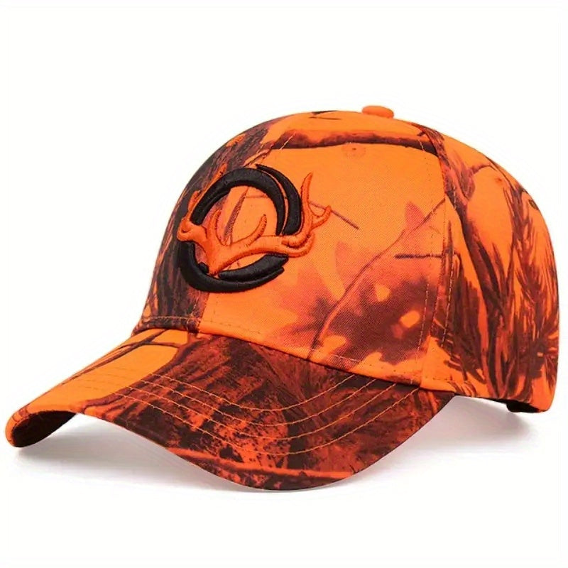 Elk Embroidered Camo Baseball Cap