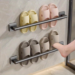 Corner Hanging Slippers Hook Rack Metal Storage Organizer