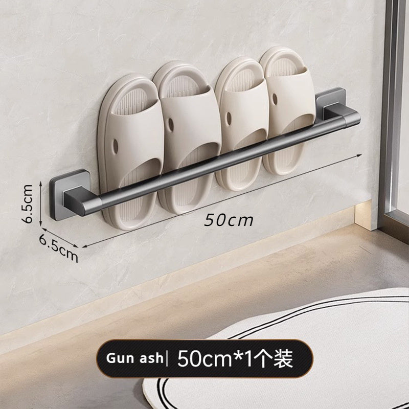 Corner Hanging Slippers Hook Rack Metal Storage Organizer